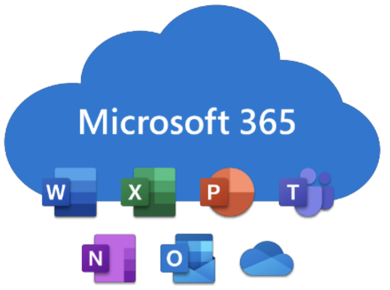 Microsoft 365 クラウドサービスのイメージ