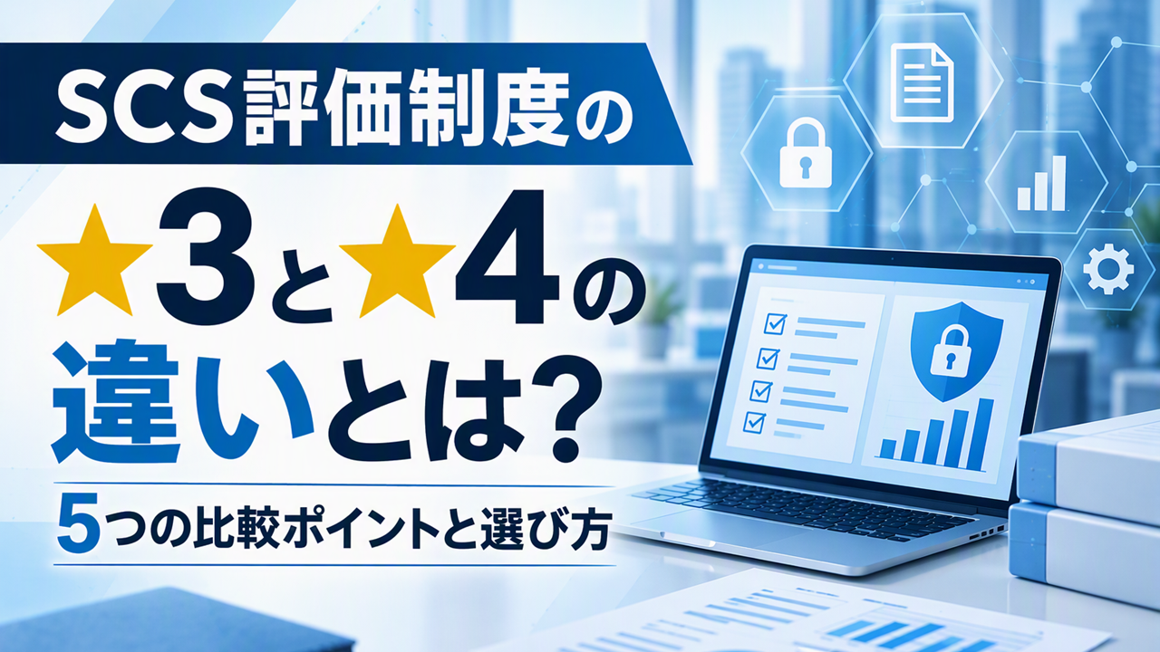 SCS評価制度の★3と★4の違いとは?5つの比較ポイントと選び方